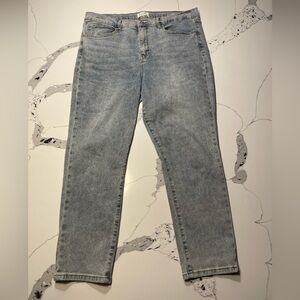 Nicole Miller women’s soho high rise skinny crop Denim Jeans in Light Blue